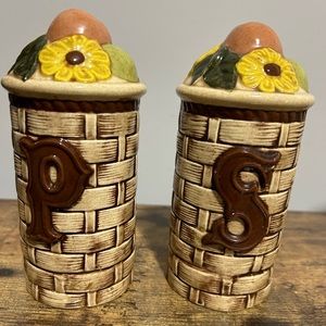 Vintage salt and pepper shakers